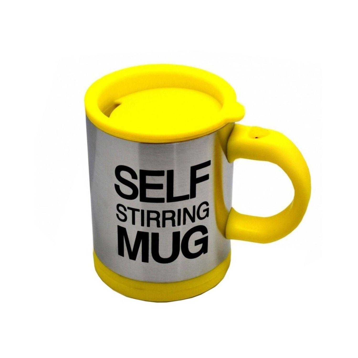 

Кружка-мешалка пластиковая Self Stirring Mug желтая