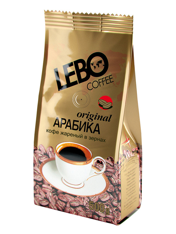 Кофе в зёрнах Lebo Extra арабика, 500 г