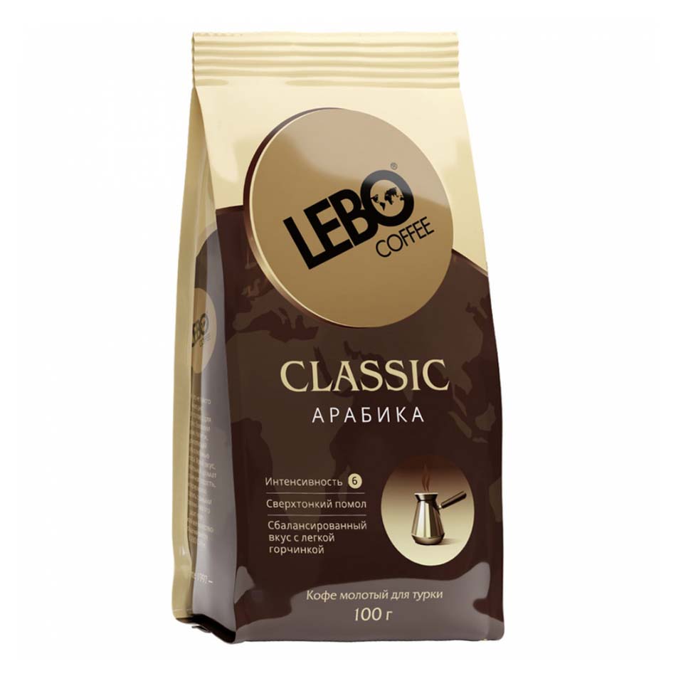 Кофе молотый Lebo classic для турки 100 г