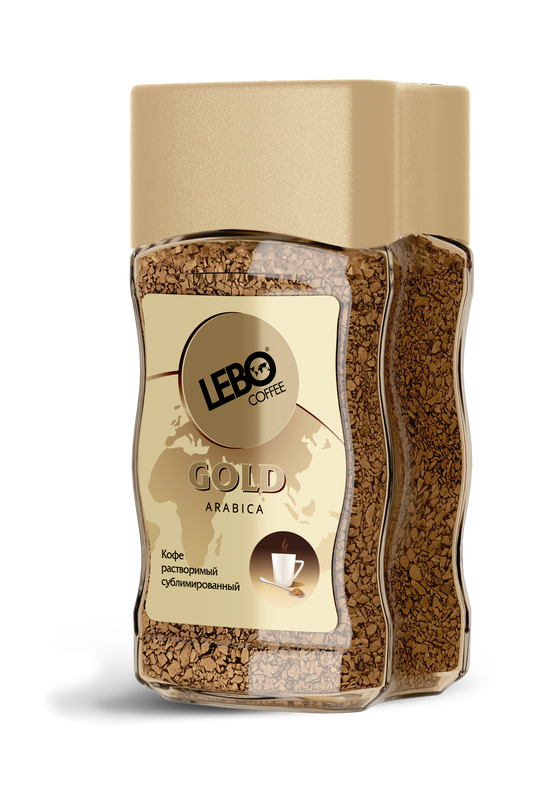 Кофе растворимый Lebo Gold сублимированный, в банке, 100 г