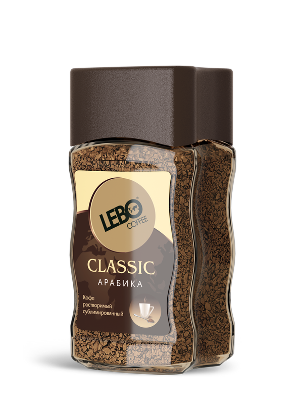 Кофе растворимый Lebo сублимированный classic, 100 г