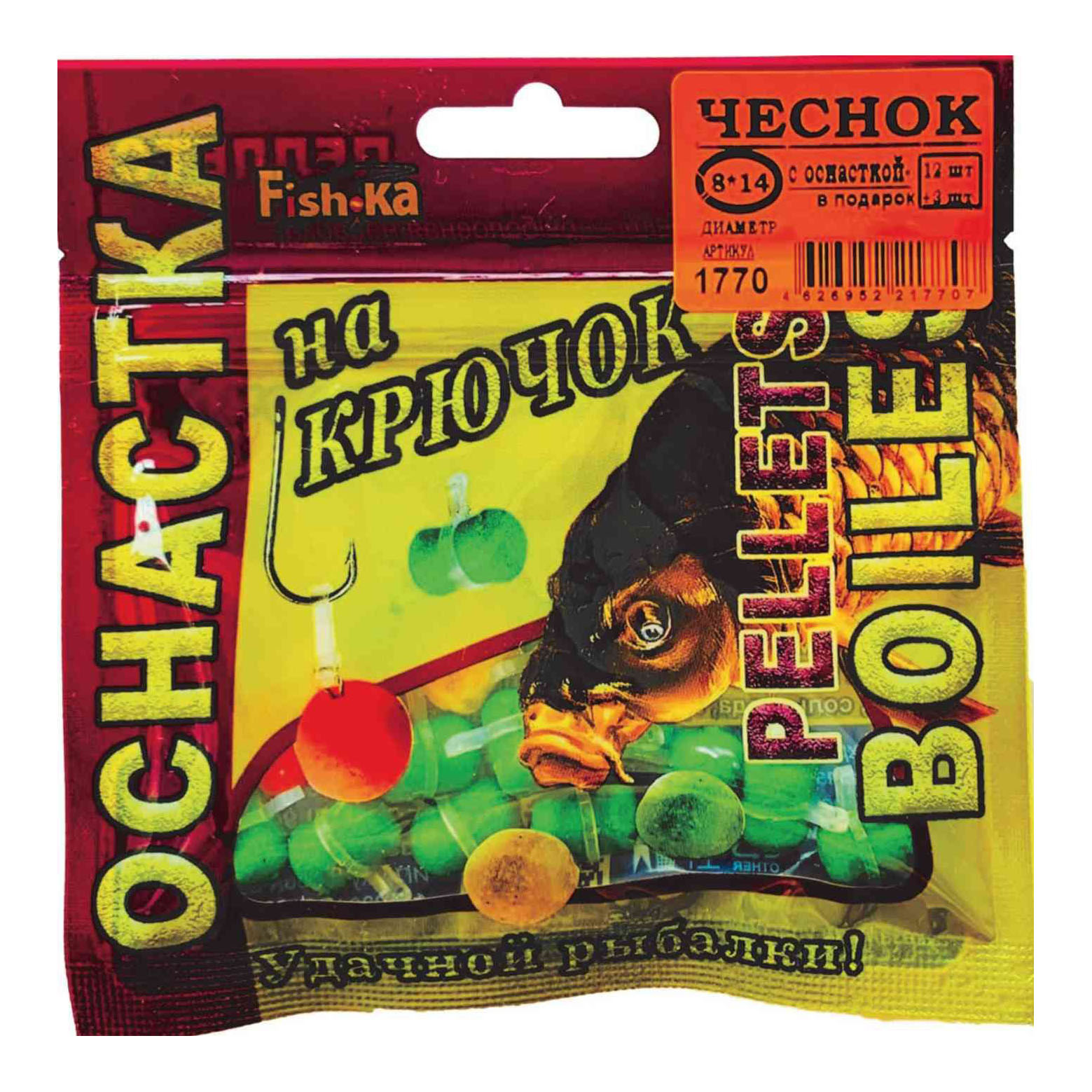 Пеллетс Fishka Чеснок 12 шт