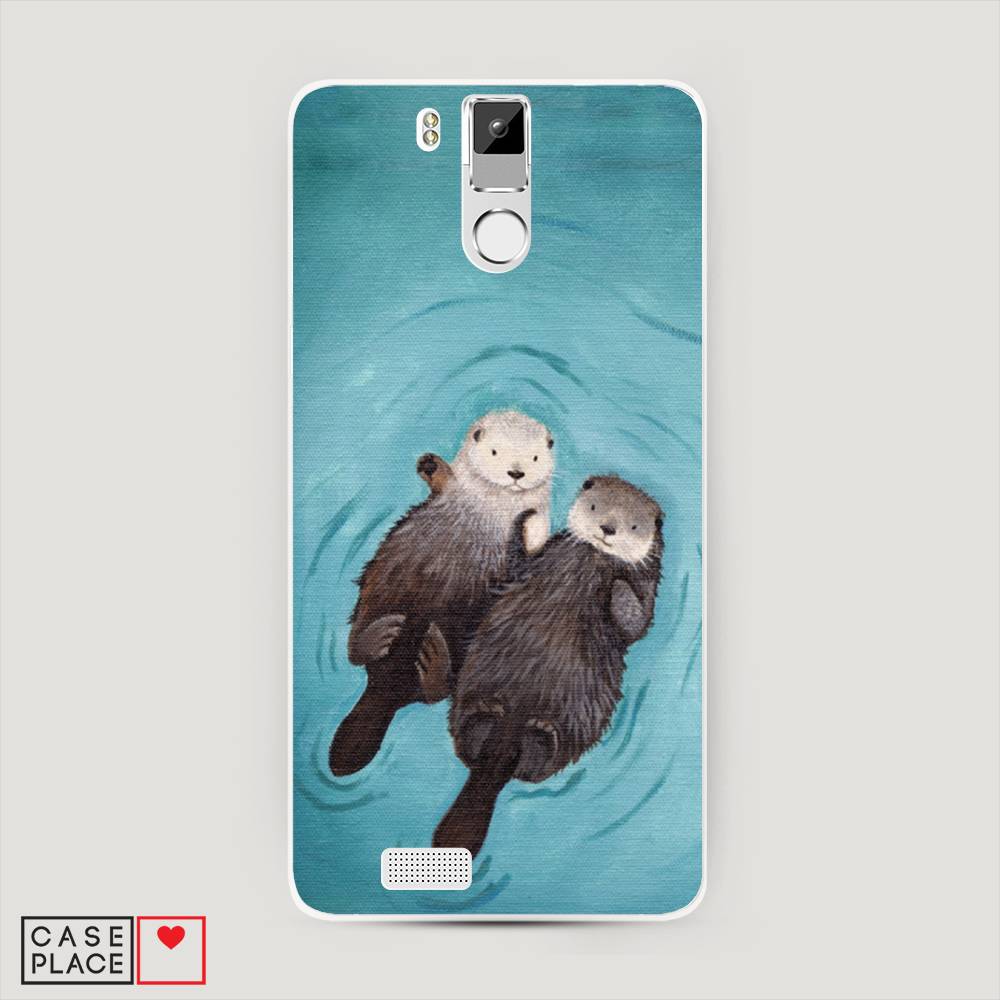 

Чехол Awog на Oukitel K6000 Pro / Оукитель K6000 Pro "Парочка бобров", Голубой, 230150-10