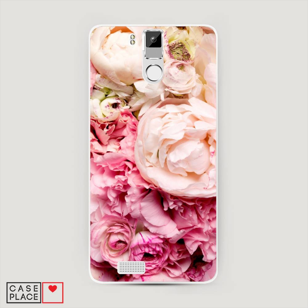 

Чехол Awog на Oukitel K6000 Pro / Оукитель K6000 Pro "Пионы яркие", Розовый, 230150-8