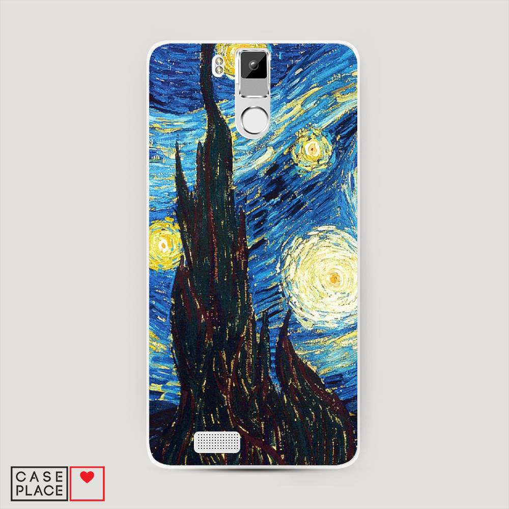 

Чехол Awog на Oukitel K6000 Pro / Оукитель K6000 Pro "Ван Гог Звездная ночь", Желтый, 230150-9