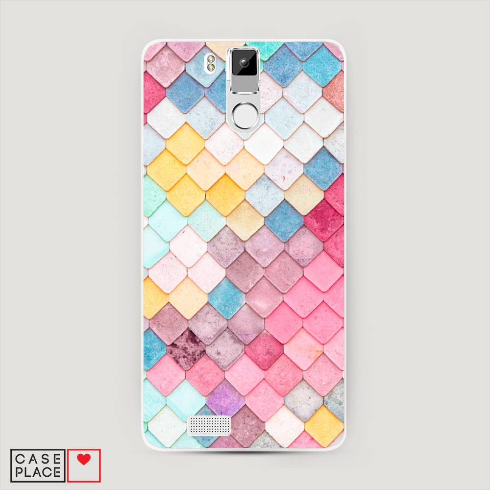 

Чехол Awog на Oukitel K6000 Pro / Оукитель K6000 Pro "Нежные ромбики", Красный, 230150-4