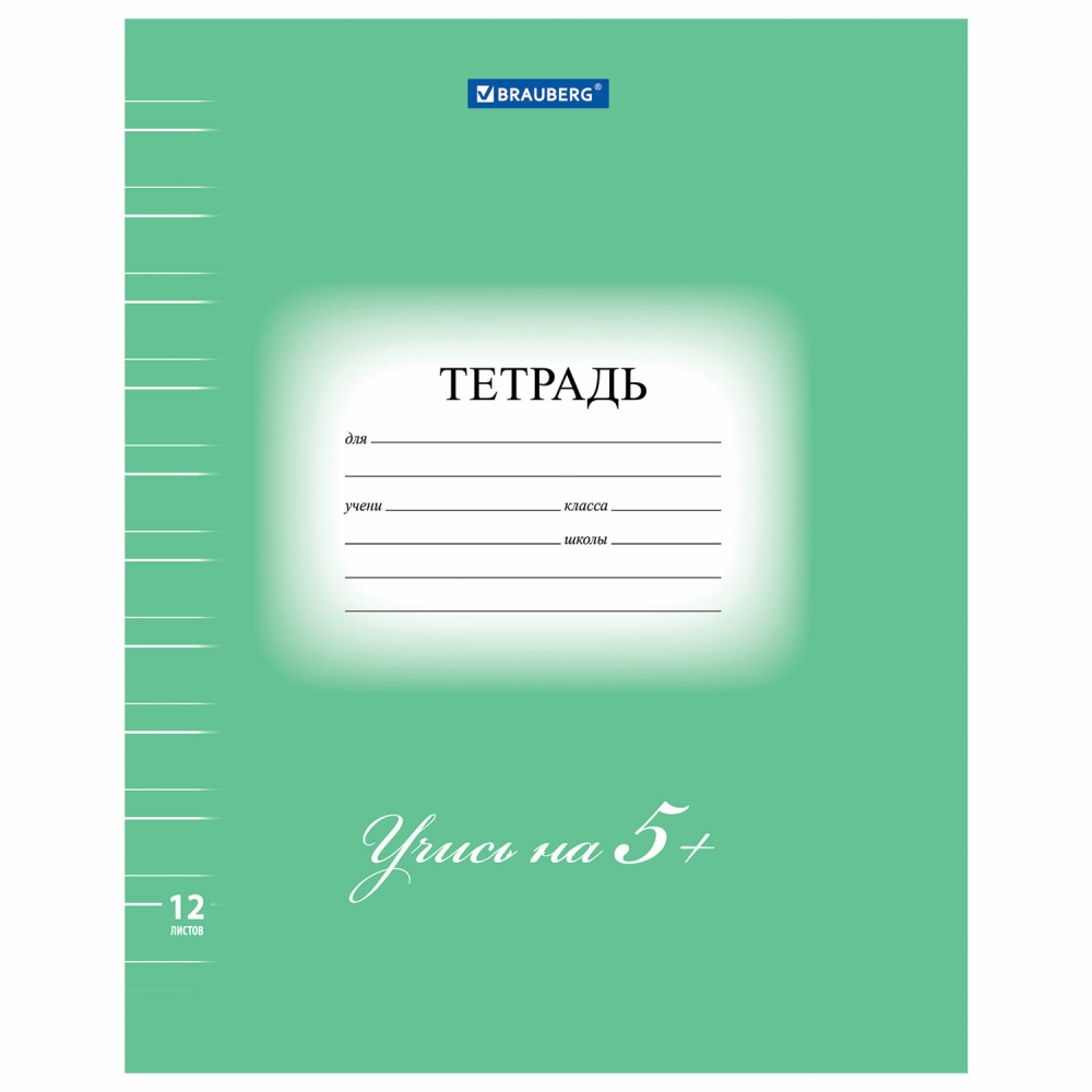 

Тетрадь 12 листов Brauberg Эко 5-ка 104765 50 штук, 104765.197851