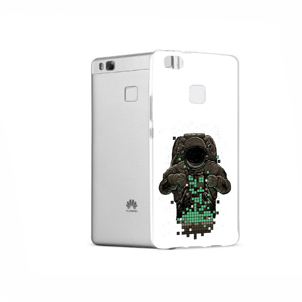 

Чехол MyPads Tocco для Huawei P9 космонавт с пикселями, Прозрачный, Tocco