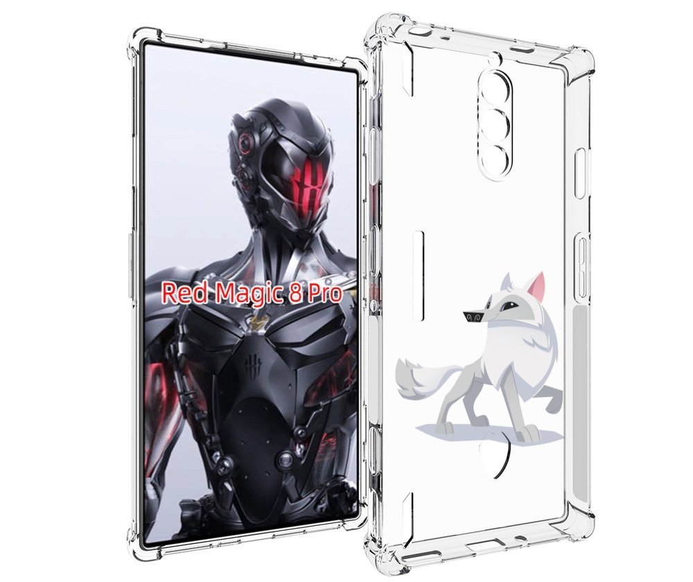 Чехол MyPads волчок-серый для ZTE Nubia Red Magic 8 Pro / Red Magic 8 Pro Plus