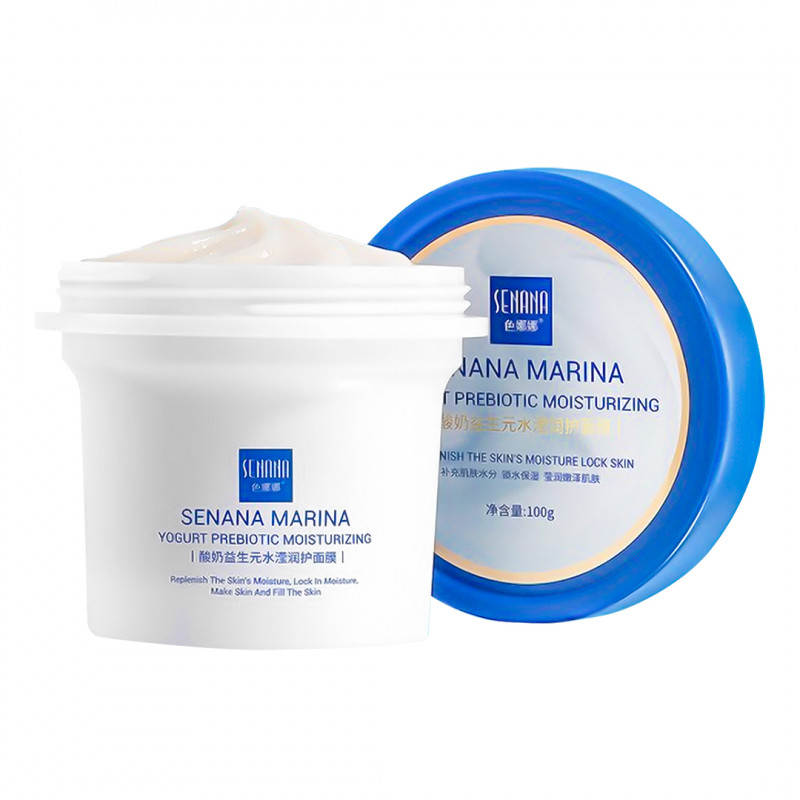 

Ночная несмываемая маска Senana Marina для лица с йогуртовыми пребиотиками, 100 г