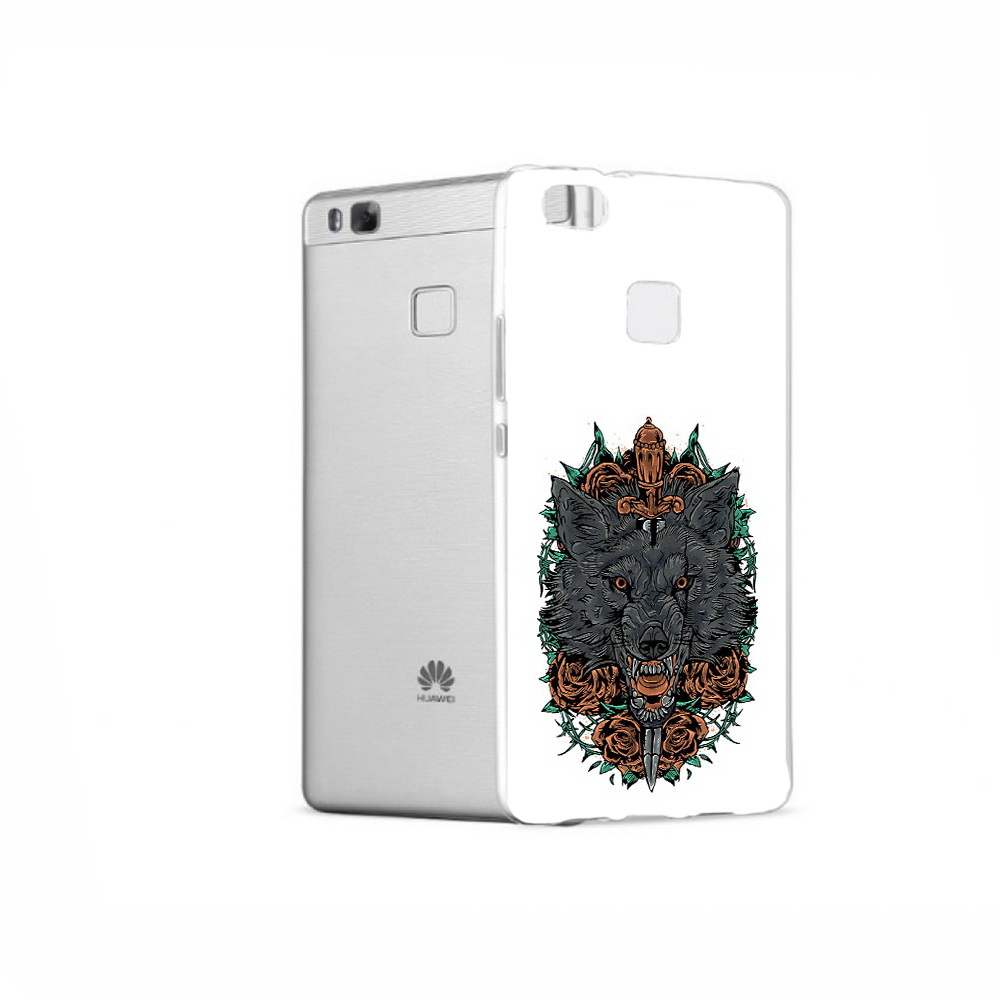 

Чехол MyPads Tocco для Huawei P9 красивый злой волк, Прозрачный, Tocco