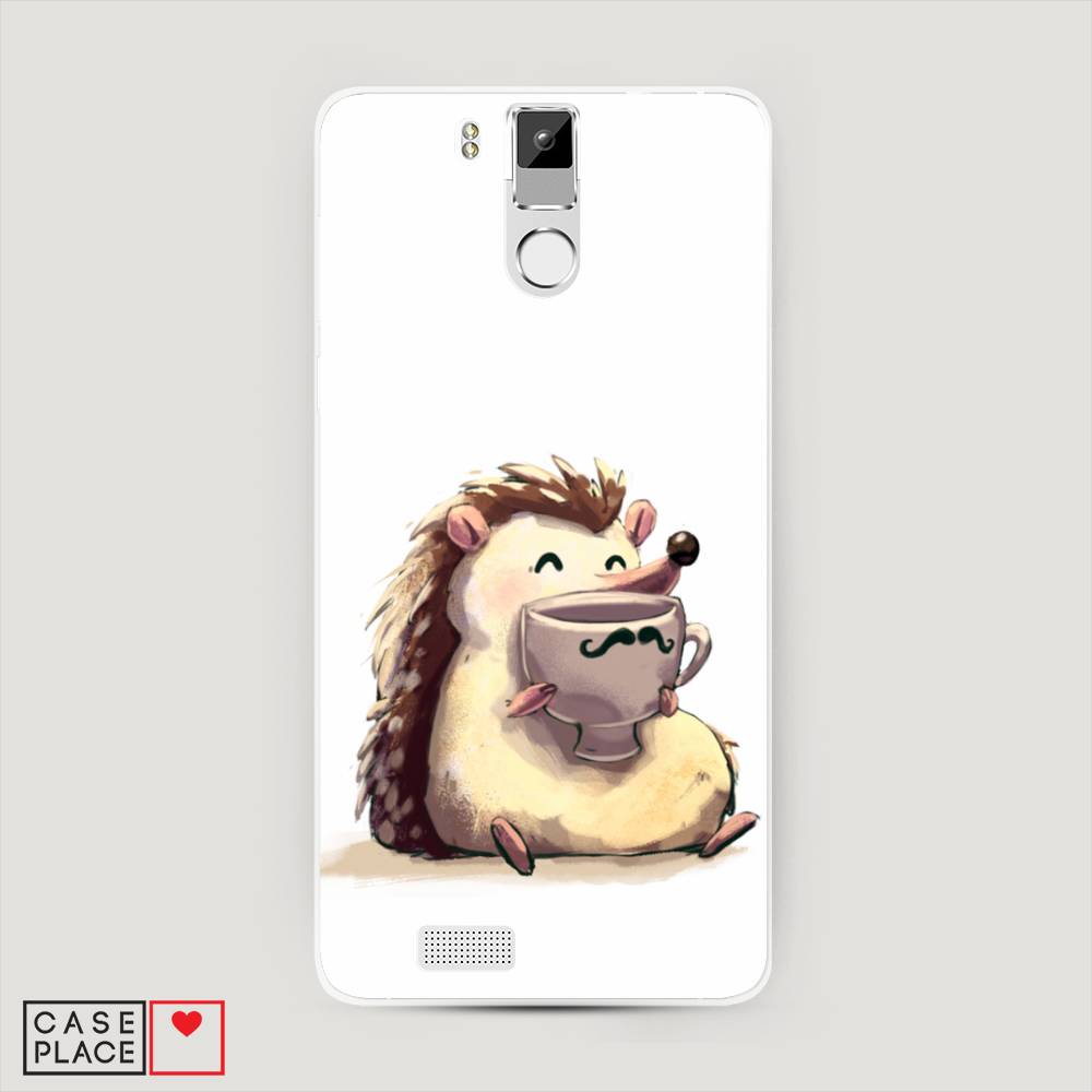 

Чехол Awog на Oukitel K6000 Pro / Оукитель K6000 Pro "Еж кофеман", Белый;коричневый;бежевый, 230150-10