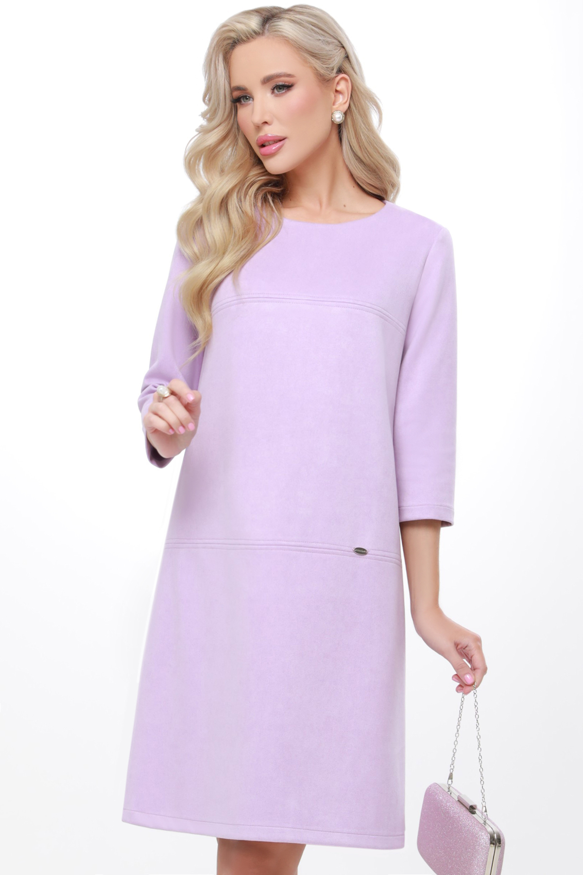 Платье женское DSTrend Модные веяния фиолетовое 50 RU
