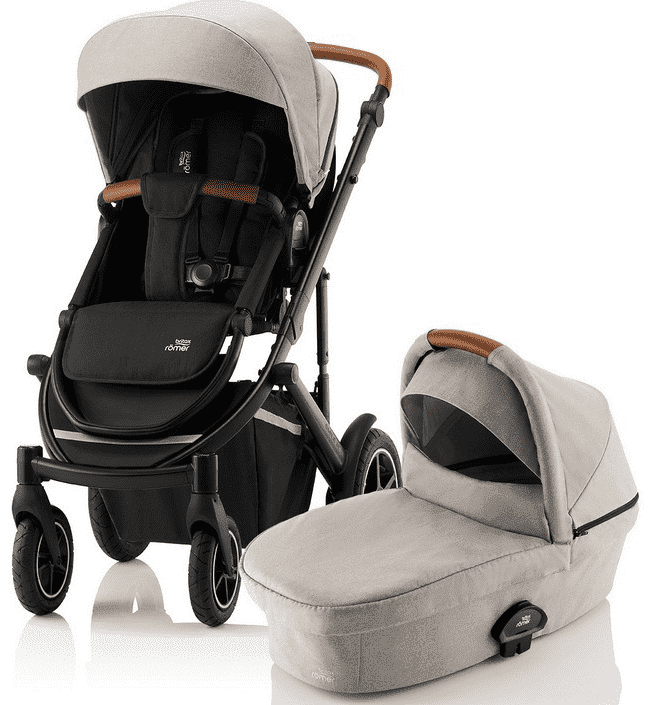 

Детская коляска 2 в 1 SMILE III Pure Beige/Black БАНДЛ