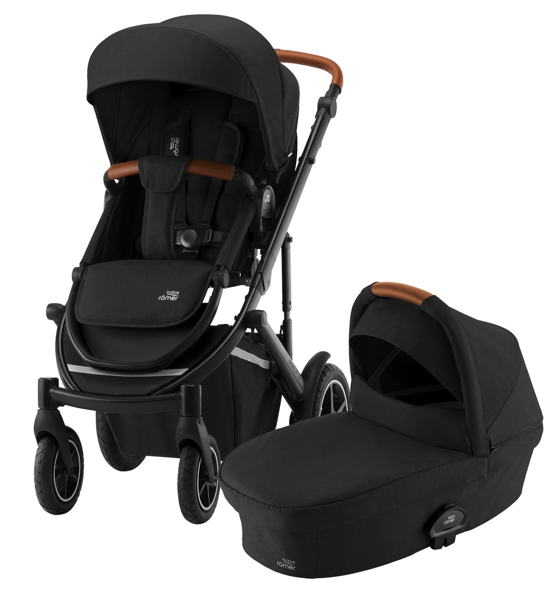 

Детская коляска 2 в 1 SMILE III Space Black/Brown