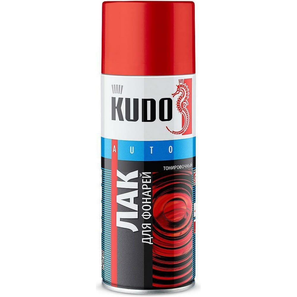Лак для тонировки фар KUDO красный KU-9022