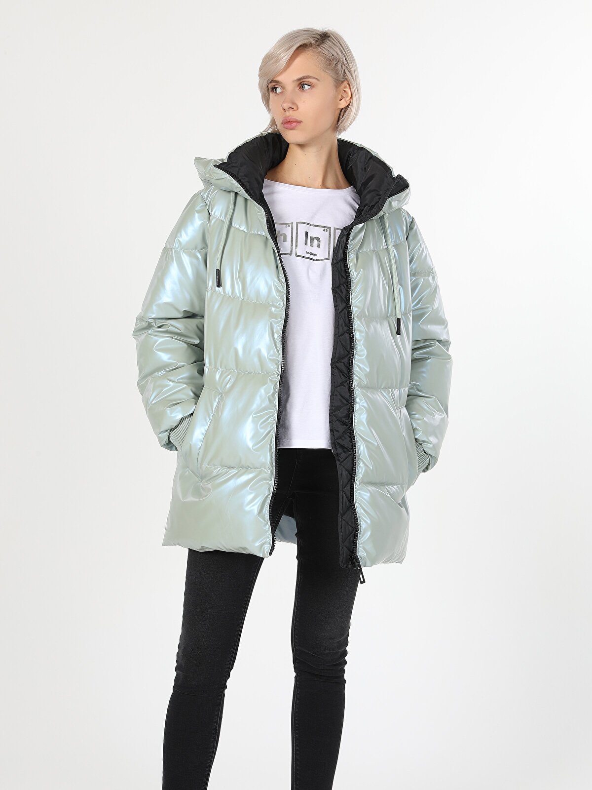 

Куртка женская Colin's CL1060941_Q1.V1_MGR зеленая XS, Зеленый, CL1060941_Q1.V1_MGR