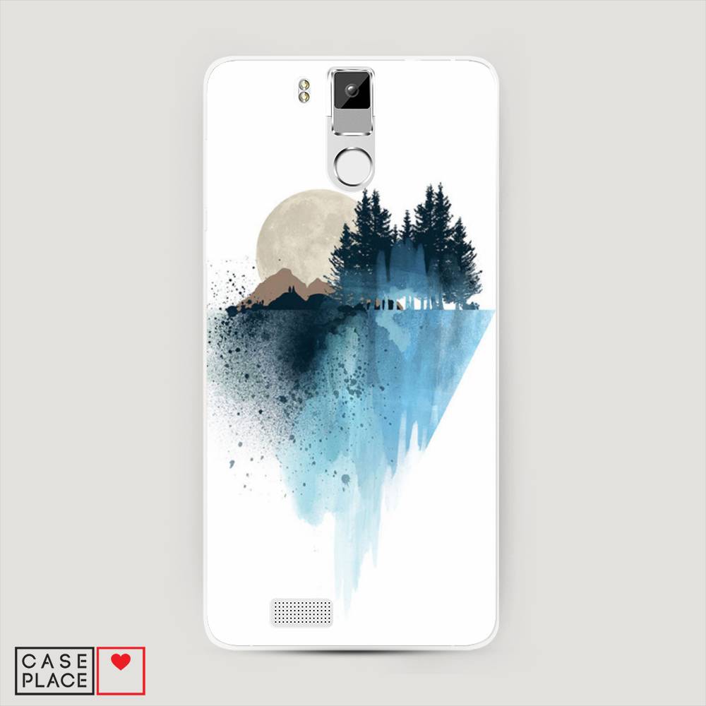 

Чехол Awog на Oukitel K6000 Pro / Оукитель K6000 Pro "Горы 5", Голубой, 230150-4