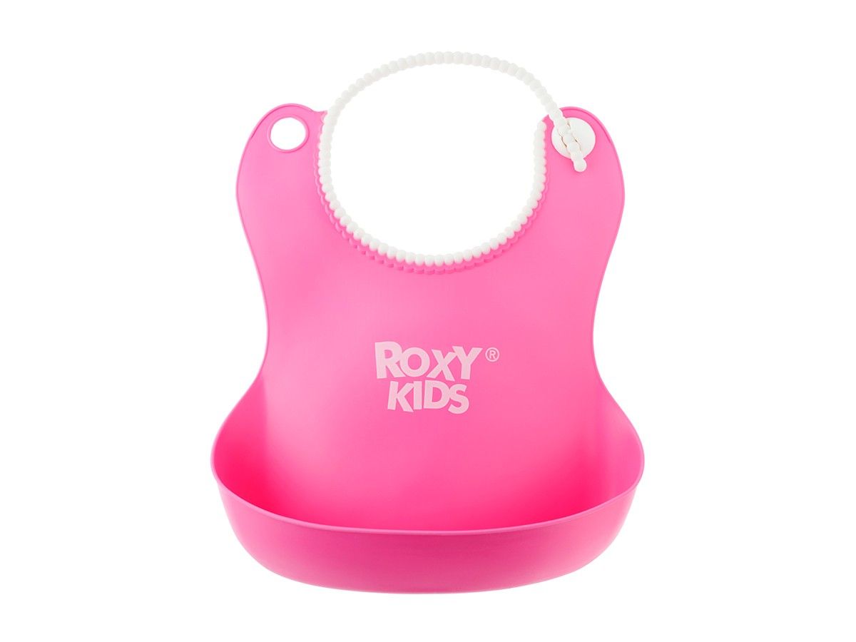 Roxy Kids Нагрудник мягкий на застёжке (цвет розовый)