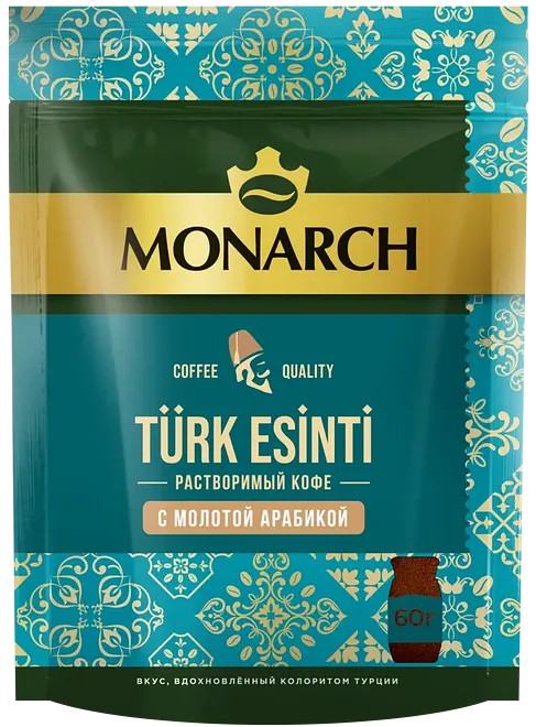 Кофе Monarch Turk Esinti с молотой арабикой растворимый 60 г