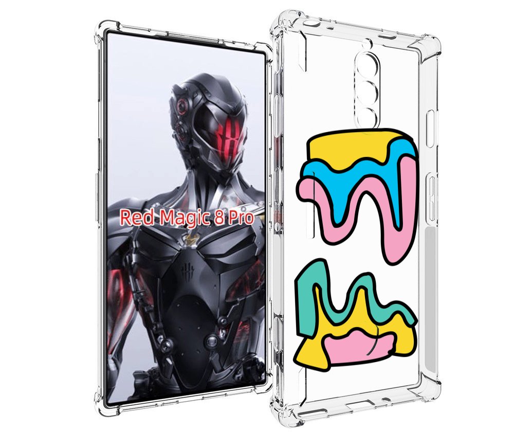 

Чехол MyPads вытекающая-абстракция для ZTE Nubia Red Magic 8 Pro / Red Magic 8 Pro Plus, Tocco