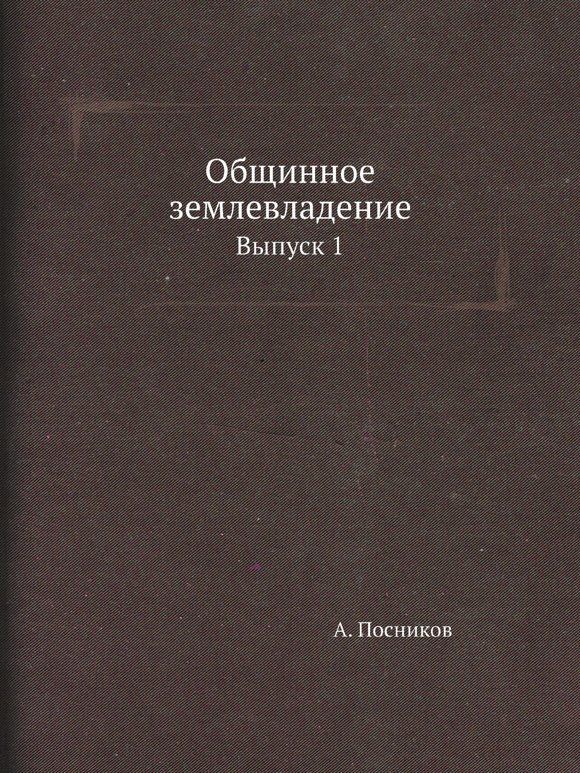 Книга Общинное землевладение. Выпуск 1