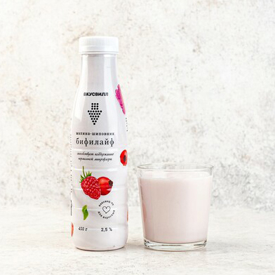 

Бифилайф ВкусВилл Малина-шиповник 2,5% 450 г