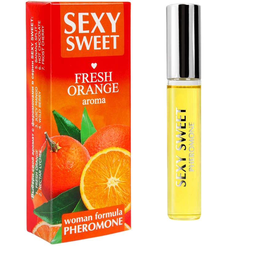 Парфюмированное средство для тела Биоритм SEXY SWEET FRESH ORANGE с феромонами 10 мл