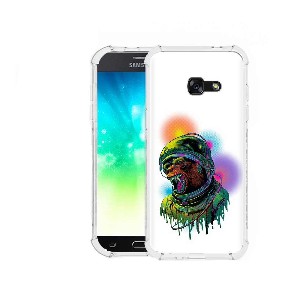 

Чехол MyPads Tocco для Samsung Galaxy A3 (2016) медведь космонавт, Прозрачный, Tocco