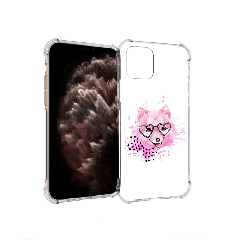 

Чехол MyPads Tocco для Apple iPhone 11 Pro розовый волченок, Прозрачный, Tocco
