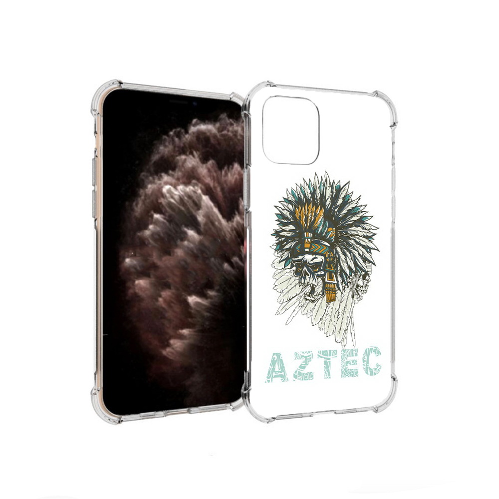 

Чехол MyPads Tocco для Apple iPhone 11 Pro скелет индеец, Прозрачный, Tocco