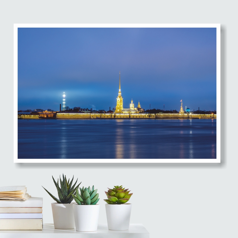 

Постер на стену ПолиЦентр Петропавловская Крепость Нева Вечер 40х30 см, АвторСкворцовМатвейПетропавловскаяКрепостьНеваВечер