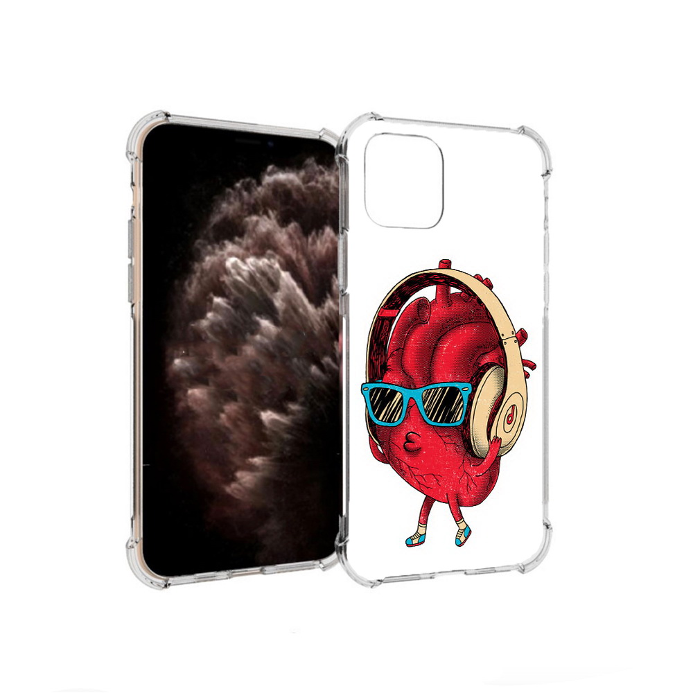 

Чехол MyPads Tocco для Apple iPhone 11 Pro слушай сердце, Прозрачный, Tocco