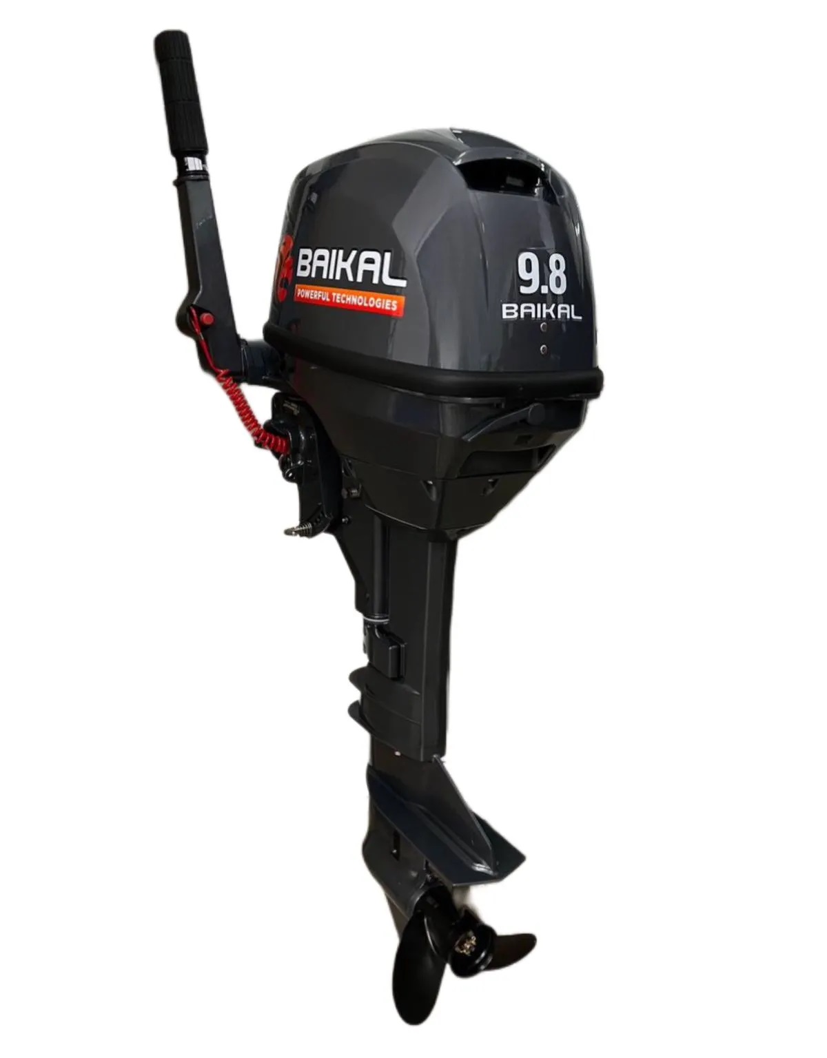 

Лодочный мотор Baikal 9.8 л.с. двухтактный, Серый, Baikal 9.8 HP