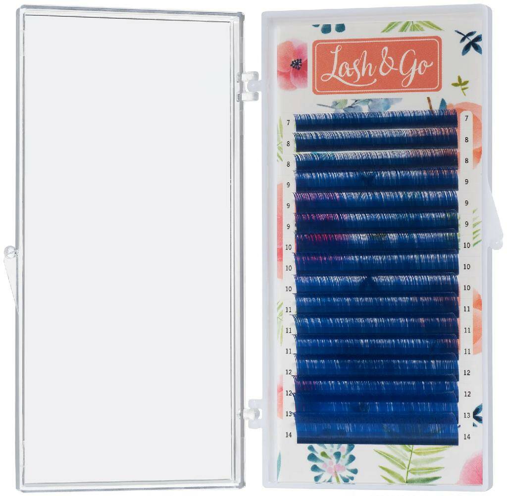 

Ресницы Lash&Go Ombre синий 0,07 D 7-14 мм 16 линий
