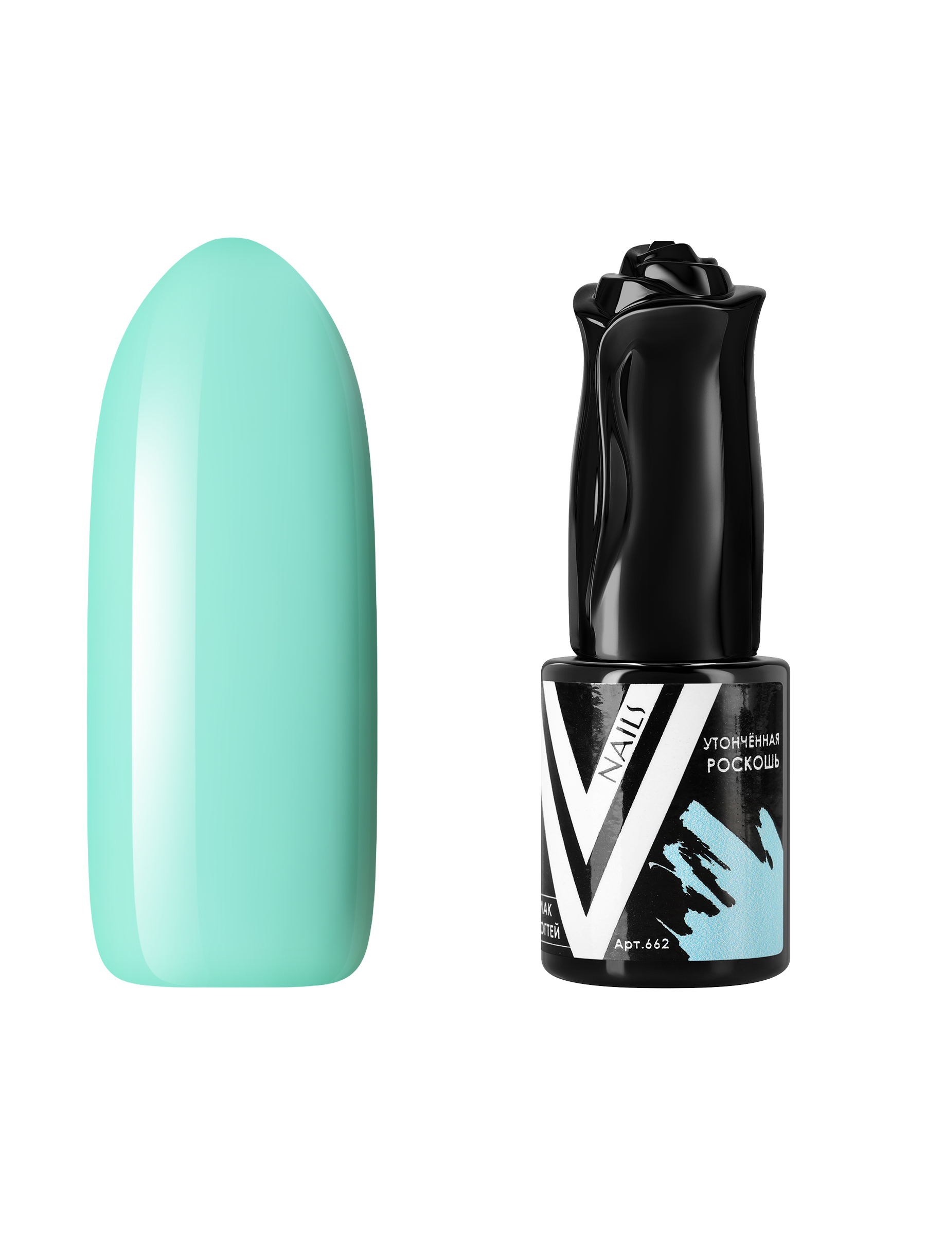 Гель-лак для ногтей Vogue Nails пыльный плотный пастельный приглушенный, голубой, 10 мл
