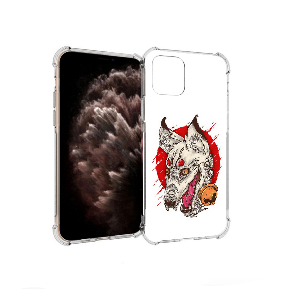 

Чехол MyPads Tocco для Apple iPhone 11 Pro страшная собака, Прозрачный, Tocco