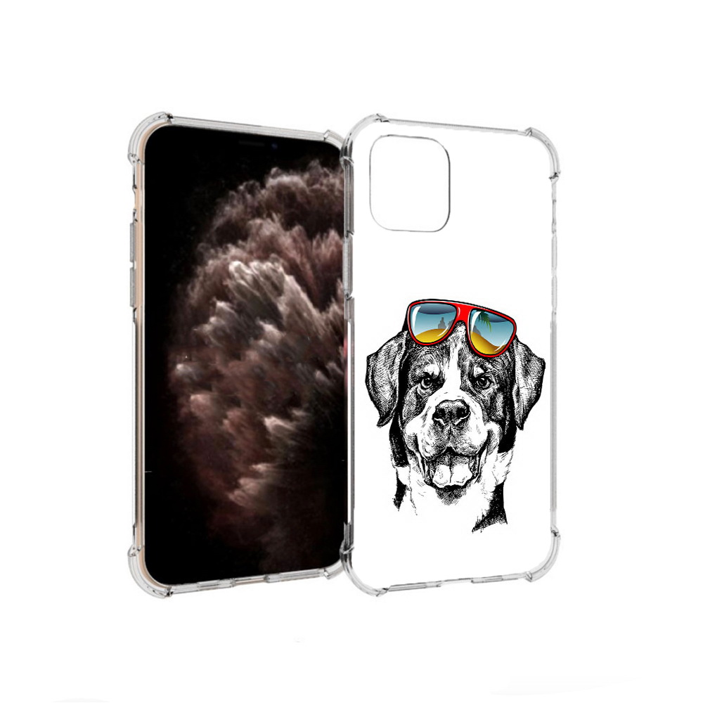 

Чехол MyPads Tocco для Apple iPhone 11 Pro счастливая собака, Прозрачный, Tocco