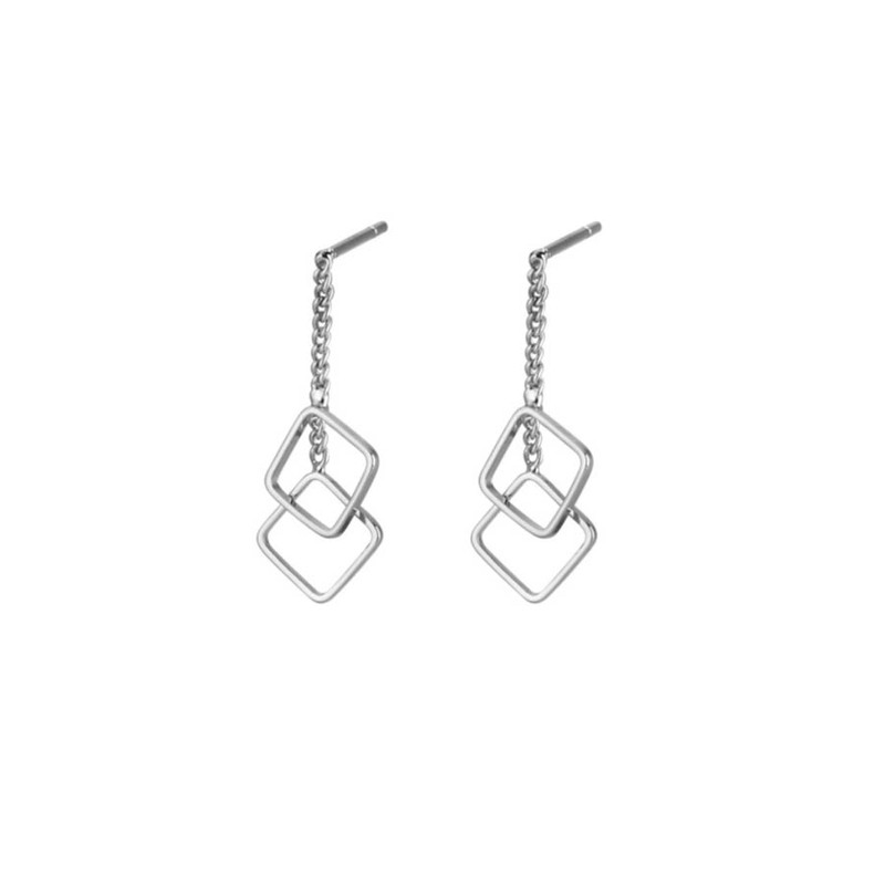 

Серьги из бижутерного сплава DESIGNER JEWERLY Два квадрата, Два квадрата