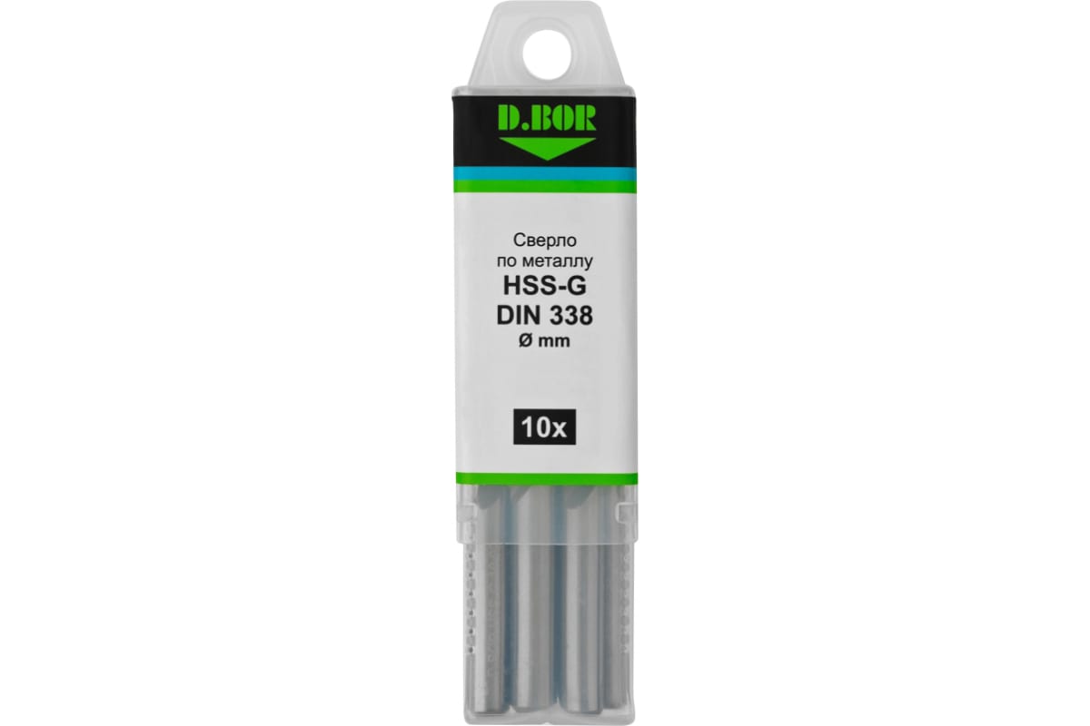

D.BOR по металлу шлифованные, HSS-G DIN 338 4,2*43/75 (TD-338-HSS-042-10) (10 шт.), Сверла по металлу шлифованные, HSS-G DIN 338 4,2*43/75 (арт. TD-338-HSS-042-10) (10 шт.) "D.BOR"