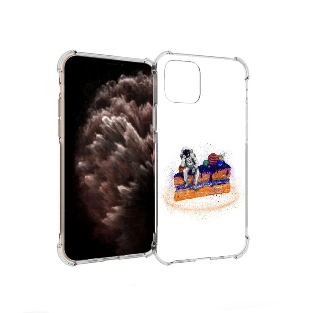 

Чехол MyPads Tocco для Apple iPhone 11 Pro торт с планетами, Прозрачный, Tocco