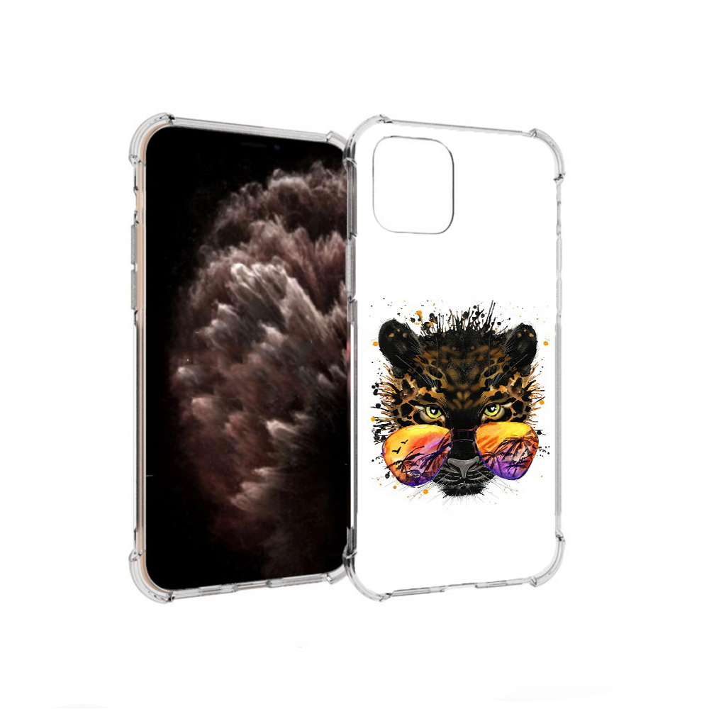 

Чехол MyPads Tocco для Apple iPhone 11 Pro тропический леопард, Прозрачный, Tocco
