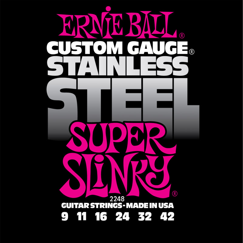 

Ernie Ball 2248 Stainless steel - Струны для электрогитары (9-11-16-24-32-42)