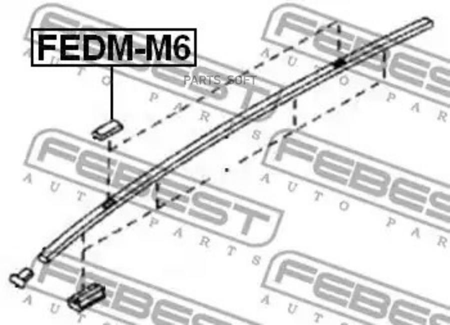 Fedm-m6_заглушка в молдинг крыши mazda 3 bk 2003-2008