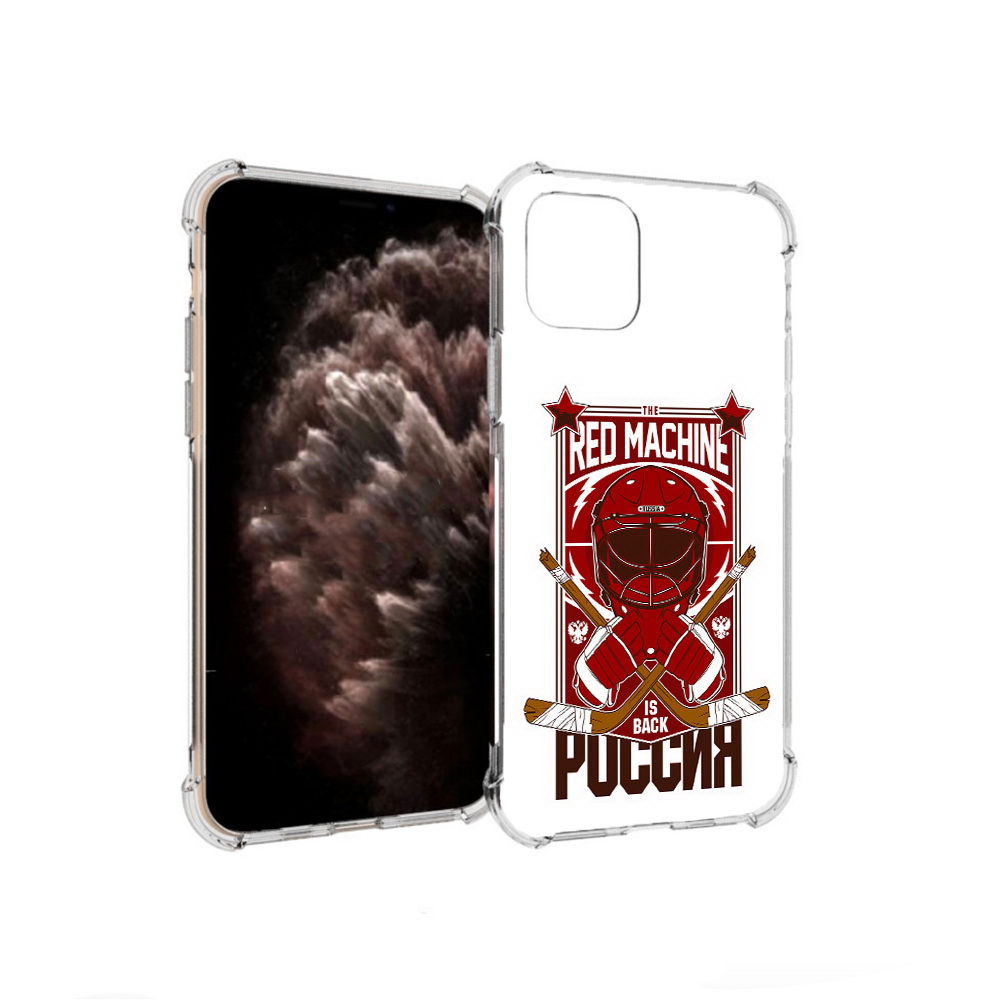 

Чехол MyPads Tocco для Apple iPhone 11 Pro хоккей россия, Прозрачный, Tocco