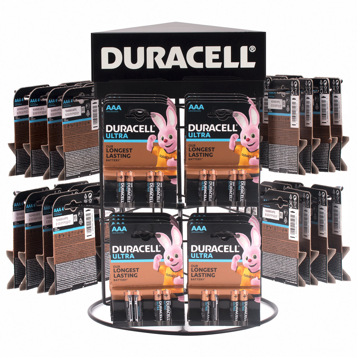 Duracell настольный, поворотный, 40х37х37 см, 2х2х3 крючка