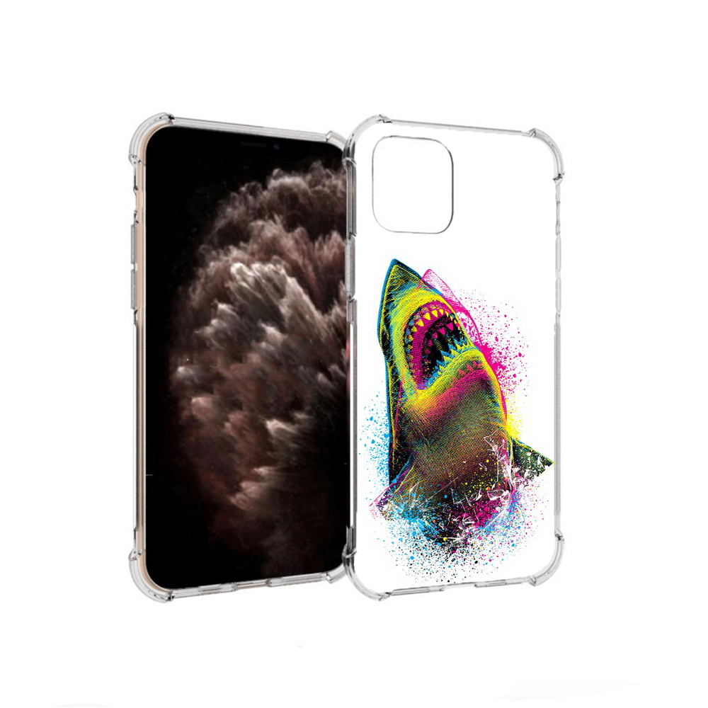 

Чехол MyPads Tocco для Apple iPhone 11 Pro челюсти-2, Прозрачный, Tocco