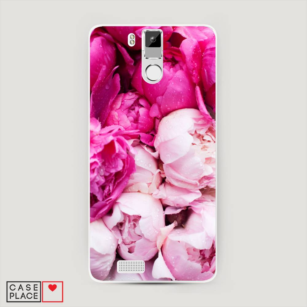 

Чехол Awog на Oukitel K6000 Pro / Оукитель K6000 Pro "Пионы розово-белые", 230150-8