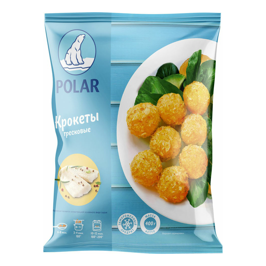 

Крокеты Polar из тресковых пород в панировке замороженные 400 г