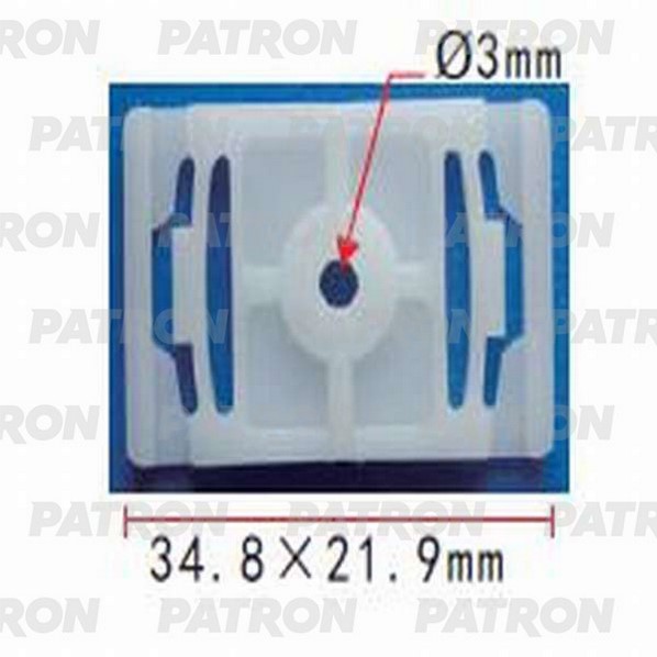 Скоба крепежная пластмассовая PATRON p370797